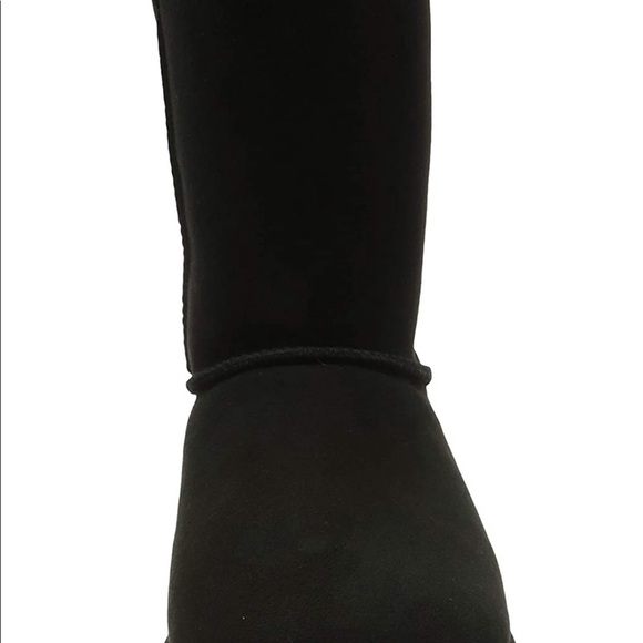 UGG Ladies Bailey Bow II Black Boot Size 6 - Picture 2 of 12